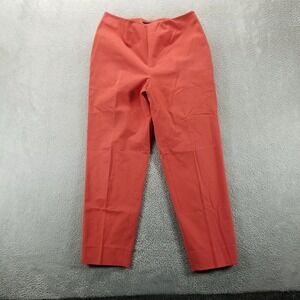 Piazza Sempione Pants Womens 28 Orange Audrey Straight Made in Italy Trousers